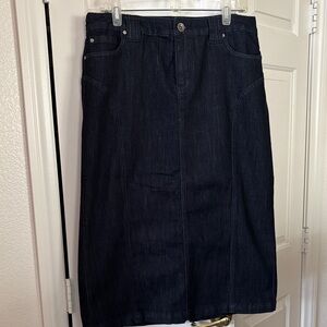 Dark Denim Skirt